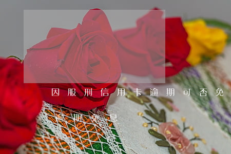 因服刑信用卡逾期可否免息（哪個銀行信用卡逾期免息）