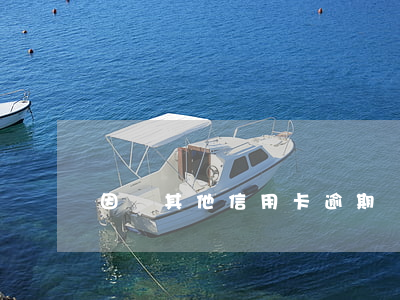 因為其他信用卡逾期導致(有信用卡逾期)