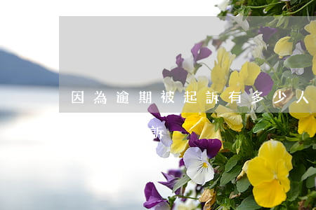 因為逾期被起訴有多少人(逾期一般什么情況會被起訴)