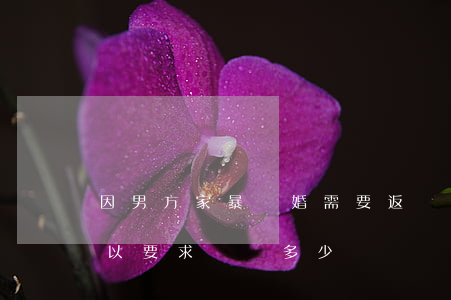 因男方家暴離婚需要返還彩禮嗎(家暴離婚可以要求賠償多少)