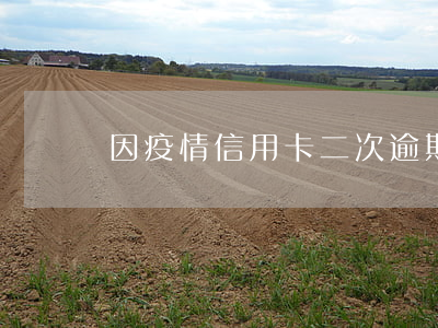 因疫情信用卡二次逾期
