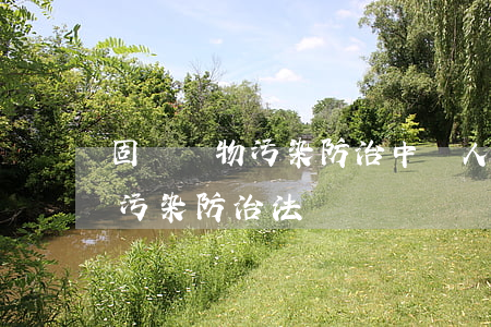 固體廢物污染防治(中華人民共和國固體廢物污染防治法)