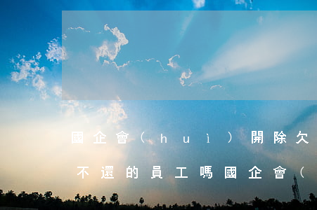 國企會(huì)開除欠網(wǎng)貸不還的員工嗎(國企會(huì)開除欠網(wǎng)貸不還的員工嗎)