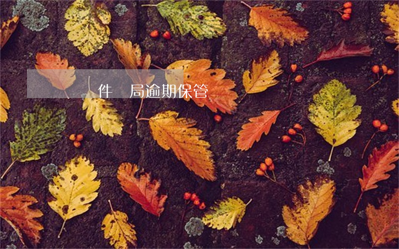 國際郵件郵局逾期保管費