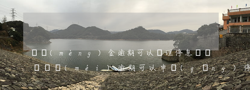 圓夢(mèng)金逾期可以辦理停息掛賬嗎 還沒(méi)逾期可以申請(qǐng)停息掛賬嗎