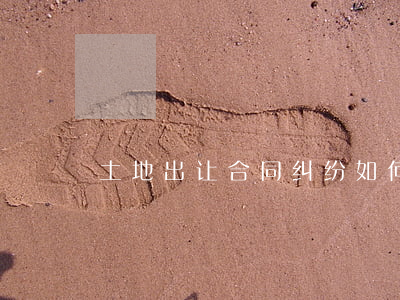 土地出让合同纠纷如何处理
