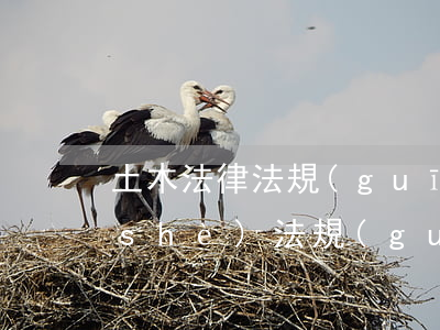 土木法律法規(guī)(土木工程建設(shè)法規(guī)有哪些法律法規(guī)問題)