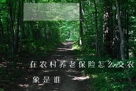 在农村养老保险怎么交（农村养老保险缴纳对象是谁）