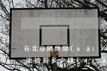 在北京隨便開(kāi)車(chē)一年能被罰多少錢(qián)(北京一年違章罰款多少)