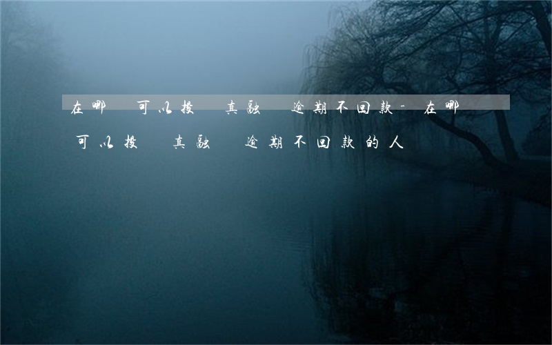 在哪兒可以投訴真融寶逾期不回款-在哪兒可以投訴真融寶逾期不回款的人