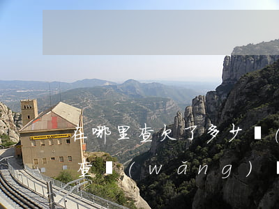在哪里查欠了多少網(wǎng)貸(在哪里查網(wǎng)貸欠款)