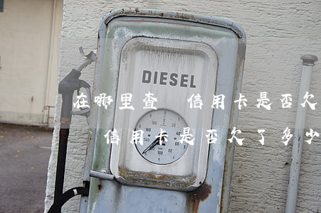 在哪里查詢信用卡是否欠了多少-在哪里查詢信用卡是否欠了多少錢