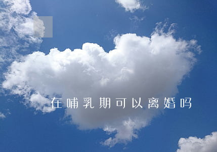在哺乳期可以离婚吗