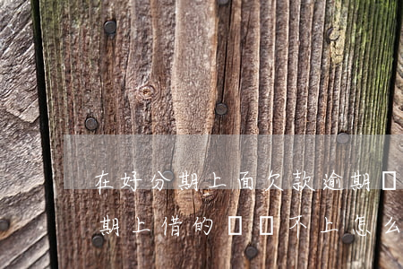 在好分期上面欠款逾期會怎么樣-我在好分期上借的錢還不上怎么辦