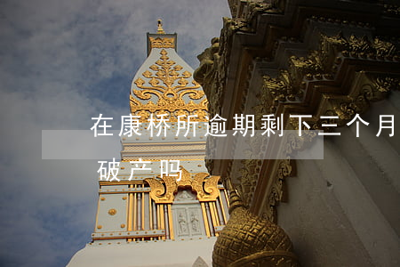 在康桥所逾期剩下三个月会难过吗-康桥会破产吗