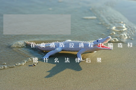 在疫情防控過程中編造和傳播謠言可能會承擔什么法律后果