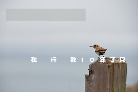 在銀行貸款10年了只還本金可以嗎