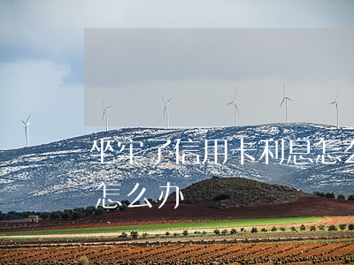 坐牢了信用卡利息怎么办(坐牢了信用卡年费怎么办)