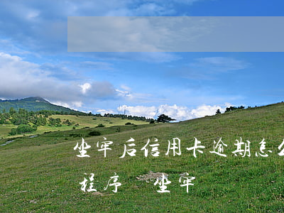 坐牢后信用卡逾期怎么辦（信用卡逾期走法律程序會坐牢嗎）