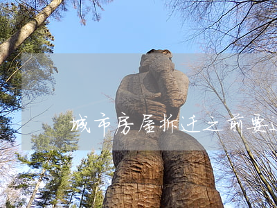城市房屋拆迁之前要进行哪些审批