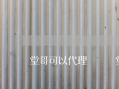 堂哥可以代理訴訟嗎(堂哥可以代理訴訟嗎)