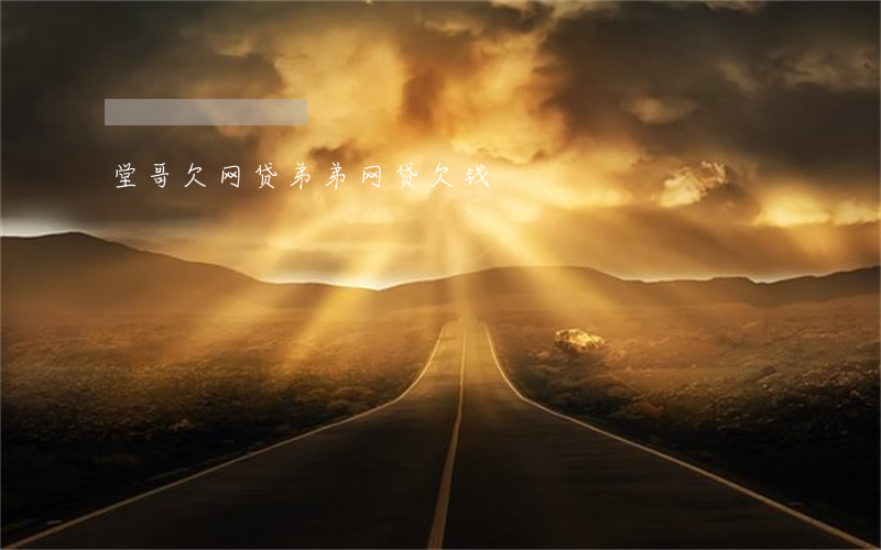 堂哥欠网贷(弟弟网贷欠钱)