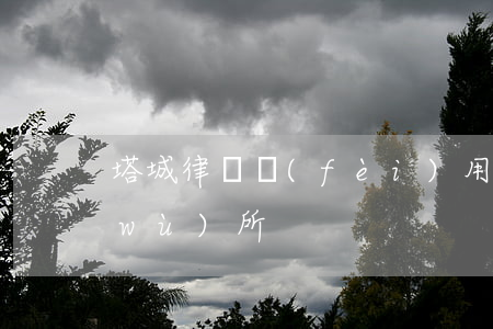 塔城律師費(fèi)用(金塔縣律師事務(wù)所)