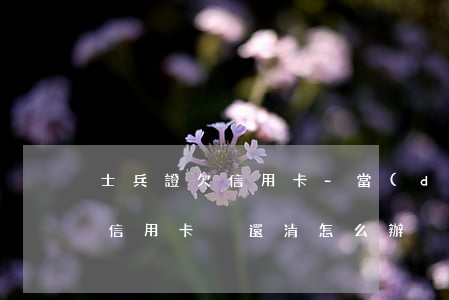 士兵證欠信用卡-當(dāng)兵去但是信用卡沒還清怎么辦