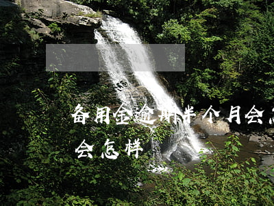 备用金逾期半个月会怎样（备用金逾期19分会怎样）