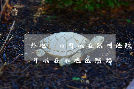 外地戶口可以在深圳法院起訴他嗎(外地戶口可以在本地法院起訴嗎)