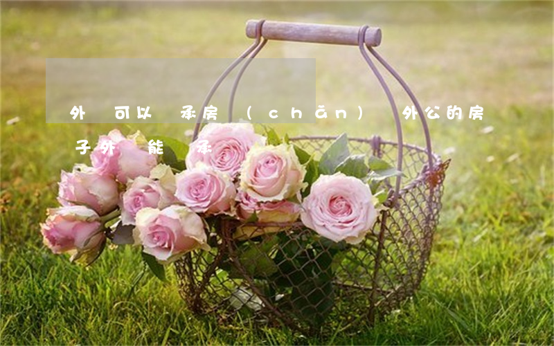 外孫可以繼承房產(chǎn)嗎(外公的房子外孫能繼承嗎)