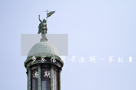 多家信用卡逾期一家起訴 欠多家銀行信用卡逾期