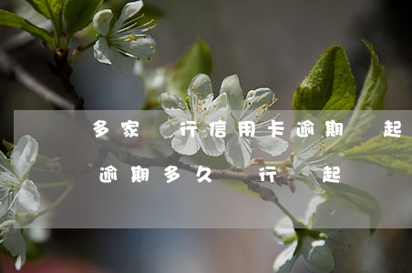 多家銀行信用卡逾期會起訴嗎(信用卡6萬多逾期多久銀行會起訴)