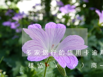 多家銀行的信用卡逾期應(yīng)該怎樣協(xié)商-多家銀行的信用卡逾期應(yīng)該怎樣協(xié)商還款
