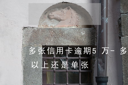 多张信用卡逾期5万-多张信用卡逾期5万以上还是单张?