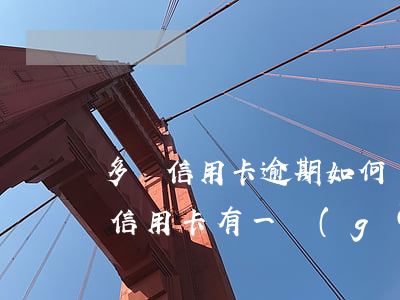 多張信用卡逾期如何還款-有多個(gè)信用卡,有一個(gè)逾期記錄了,怎么辦