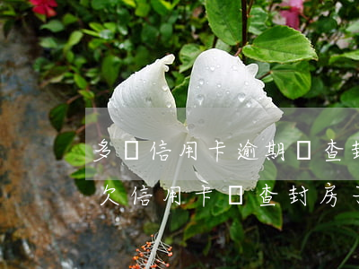 多張信用卡逾期會查封房產(chǎn)嗎(欠信用卡會查封房子嗎?沒辦房產(chǎn)證)