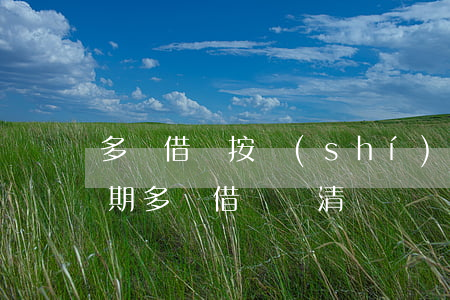 多頭借貸按時(shí)還款無(wú)逾期(多頭借貸還清)