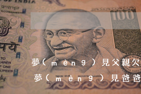 夢(mèng)見父親欠網(wǎng)貸(夢(mèng)見爸爸欠了錢)