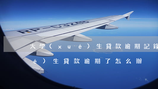 大學(xué)生貸款逾期記錄(大學(xué)生貸款逾期了怎么辦)