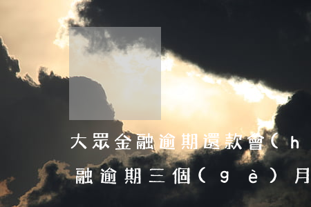 大眾金融逾期還款會(huì)怎樣(大眾金融逾期三個(gè)月,可以與大眾金融協(xié)商嗎)