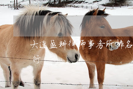 大连盈科律师事务所排名(大连律师事务所排行)