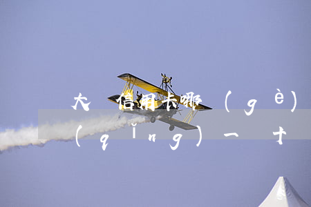 大額信用卡哪個(gè)銀行好-教你申請(qǐng)一張十萬額度信用卡