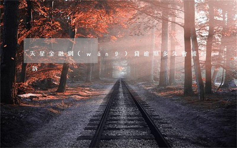 天星金融網(wǎng)貸逾期多久會被起訴