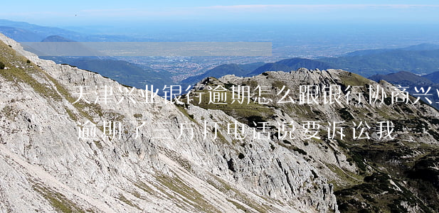 天津兴业银行逾期怎么跟银行协商(兴业银行逾期了三方打电话说要诉讼我)