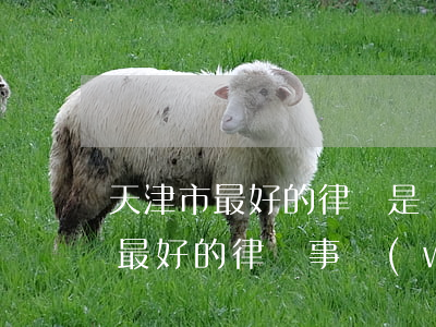 天津市最好的律師是誰(shuí)(天津市最好的律師事務(wù)所)