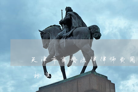 天津市离婚法律律师费用(天津市律师费收费标准)