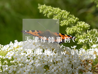 天津律師事務(wù)所在哪里?(天津哪個律師事務(wù)所靠譜)