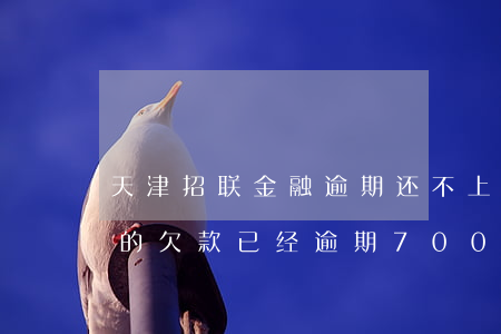 天津招联金融逾期还不上会起诉吗(招联金融的欠款已经逾期700多天了为啥还不起诉)