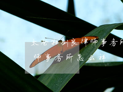 太仓孙剑良律师事务所怎么样(太仓孙剑良律师事务所怎么样)